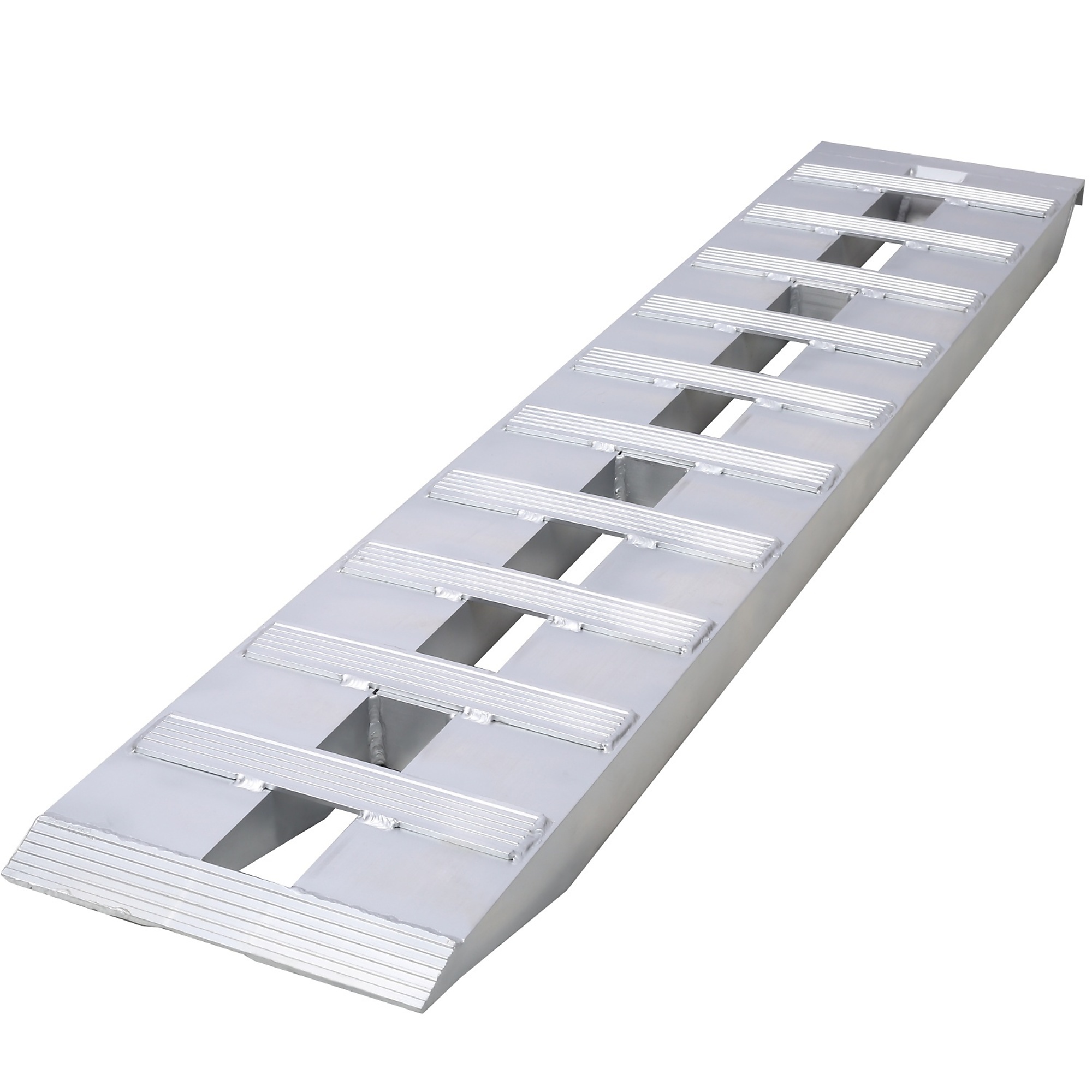 BlackTeck Heavy-Duty Loading Ramps — Aluminum, Non-Slip, 6600-Lb. Capacity, Silver, Model# N2-104161